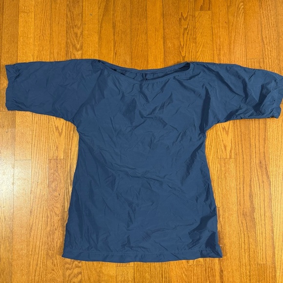 Navy Blue Sweat Wicking Tunic Style Shirt, No Brand - Picture 1 of 4